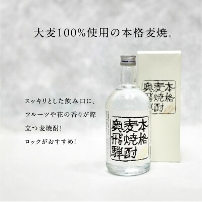 奥飛騨麦焼酎セット(本格麦・長期貯蔵)各720ml【16-18】