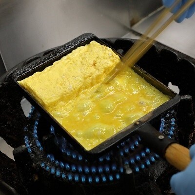 水鳳園でお出ししている朝食セット(だし巻き卵・あまごの開き・銀の朏)【68-1】