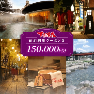 下呂温泉宿泊利用クーポン券(150,000円分)宿泊券 旅館 旅行 ホテル 15万円【a001-6】