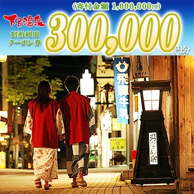 下呂温泉宿泊利用クーポン券(300,000円分)宿泊券 旅行 旅館 ホテル 30万円【a001-7】