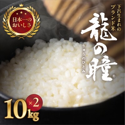 (受付終了【2024年産】10kg×2袋(計 20kg) 飛騨産・龍の瞳(いのちの壱)【14-10】