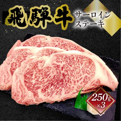 【年内順次発送】【冷凍】菊の井 飛騨牛サーロインステーキ 250g×3 牛肉 【70-13n】