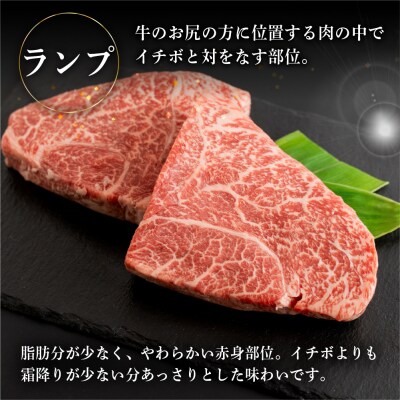 【冷凍】菊の井 飛騨牛ランプステーキ　200g×2 赤身 【70-26】