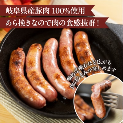 【年内発送】【飛騨 味職人】手作りあらびきウインナー 1kg【57-8n】