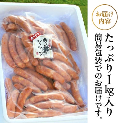【飛騨 味職人】手作りあらびきウインナー 1kg【57-8】