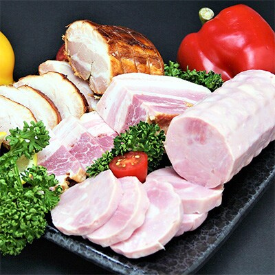 【飛騨 味職人】ボーノポークプレスハム&ベーコンセット【57-14】