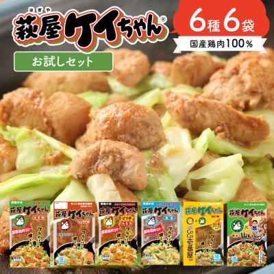 萩屋ケイちゃん 6種類お試しセット(各230g×1)計6パック 冷凍配送【10-9】