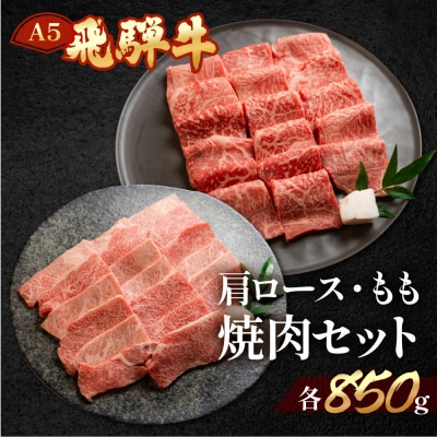 【冷凍】飛騨牛もも・ミックスカルビ焼肉セット 各850g 焼き肉 牛【11-40】
