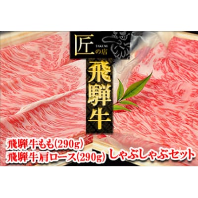 【冷凍】飛騨牛肩ロース・ももしゃぶしゃぶセット　各290g【11-15】
