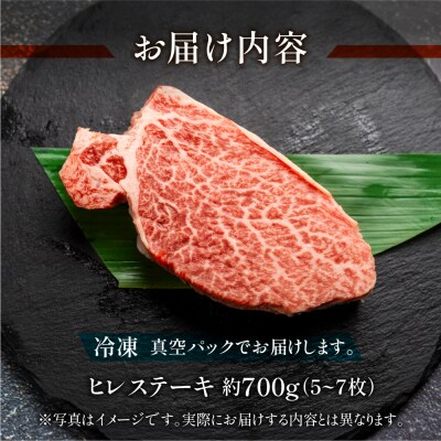 【2026年2月から順次発送】飛騨牛ヒレステーキ 約700g(5～7枚)【11-54】