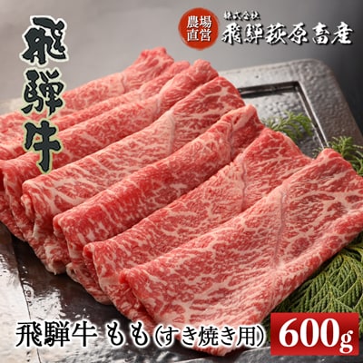  【冷凍】飛騨牛ももすき焼き用 600g 牛肉【22-31】