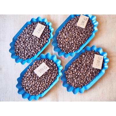 【毎月 定期便 全6回】おすすめスペシャルティコーヒー 200g×4種+ブレンド 【17-D】