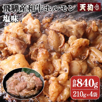 飛騨産和牛ホルモン 塩味 210g×4袋【冷凍】【11-73】