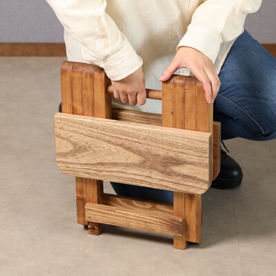 折りたたみイス(高さ35cm 幅35cm 奥行28cm)椅子 収納 折り畳み【62-20】