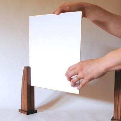 木の色紙スタンド 高さ 150mm (15cm)【広葉樹】【大鹿野工房】【89-14】