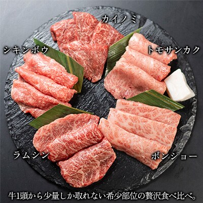 飛騨牛 希少部位5種 焼肉盛り合わせ 各100g  計500g 【70-45】