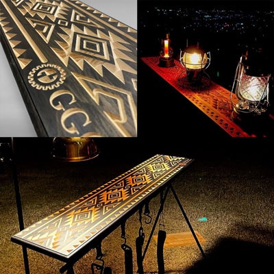 インディアンハンガー天板Mサイズ キャンプ アウトドア 【GGCrew】机 テーブル【93-1】