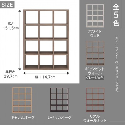 【ギャンビットウォール(グレージュ色)】フリーダム両面シェルフ RSG-430【46-19【5】】