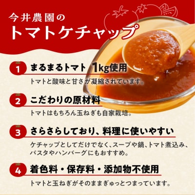【今井農園】トマトケチャップ 5個セット(380g×5個)【85-2】