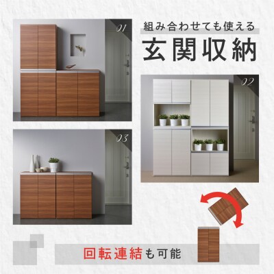 【ホワイトウッド】エントランスファニチャーハーフ 板戸 ECS-61H【46-56【2】】