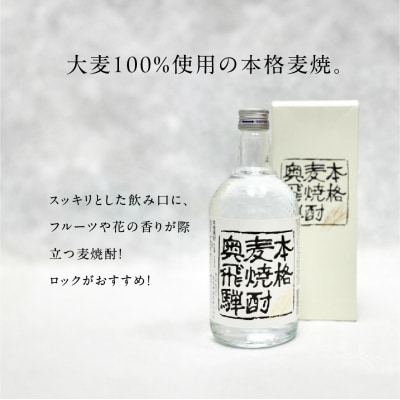 【父の日までにお届け】奥飛騨麦焼酎セット(本格麦・長期貯蔵)各720ml【16-18f】