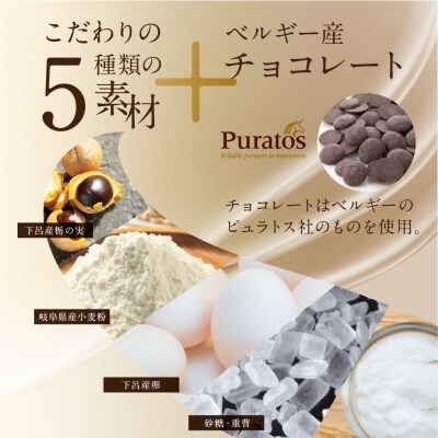 下呂ショコラ煎餅 ビター 箱入り 15枚　個包装【6-9】