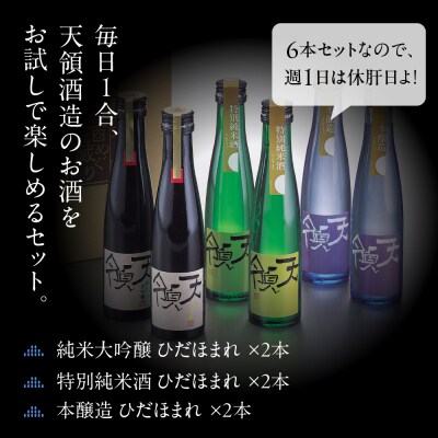 毎日1合お試し6本セット(180ml×6本)純米吟醸 特別純米酒【2-25】