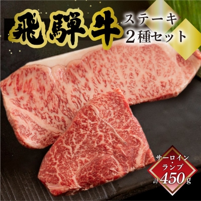 【年内順次発送】菊の井 飛騨牛ステーキ2種(サーロイン 250g ランプ 200g)【70-57n】