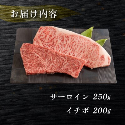菊の井 飛騨牛ステーキ2種(サーロイン 250g、イチボ 200g)【70-58】