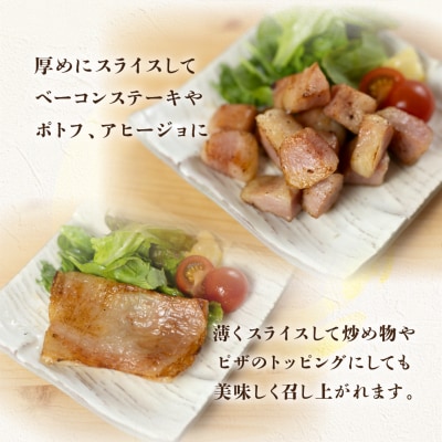 【飛騨 味職人】ボーノポーク豚とろベーコン 約900g(約300g×3)豚 豚肉【57-20】