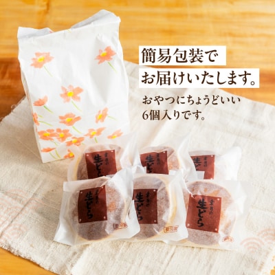 先行受付【2026年5月配送】(簡易包装)幸月の生どら6個(冷凍) どらやき 100-1【5】