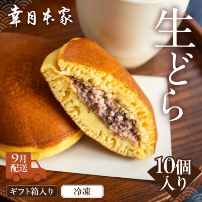 【2026年9月配送】(箱入り)幸月の生どら　10個(冷凍) どらやき 和菓子 100-2【9】
