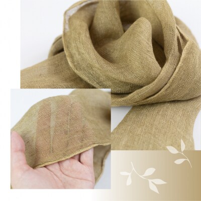【モスグリーン】草木染ヘンプストール【ギフト包装】ストール プレゼント ギフト【77-4【2】】