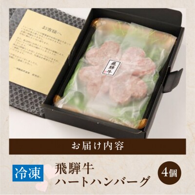 【母の日までにお届け 2026年5月7日～9日発送】飛騨牛ハンバーグ 4個【22-14m】