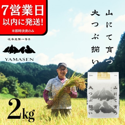 即納【令和7年産米】すがたらいす 山仙 (いのちの壱) 2kg×1袋【51-27】