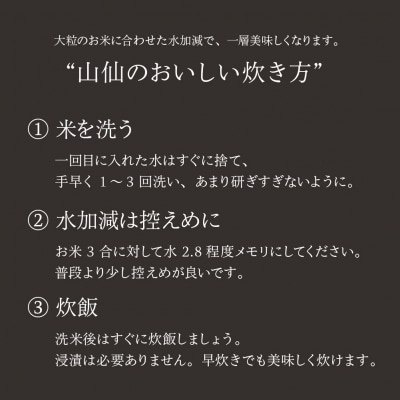 新米先行受付【令和7年産】【定期便】山仙(いのちの壱)2kg×2袋×6回 すがたらいす【51-T】