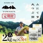 新米先行受付【令和7年産】【定期便】山仙(いのちの壱)2kg×2袋×3回 すがたらいす【51-P】