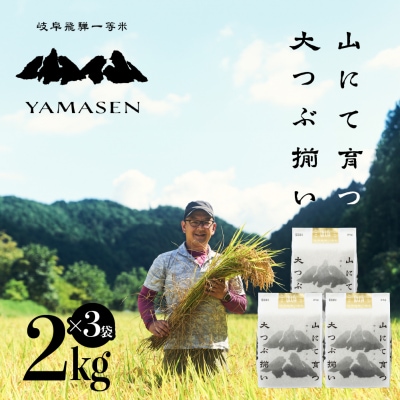 新米先行受付【令和7年産米】すがたらいす 山仙 (いのちの壱) 2kg×3袋(6kg)【51-29】