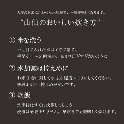 即納【令和7年産米】すがたらいす 山仙 (いのちの壱) 2kg×3袋(6kg)【51-29】