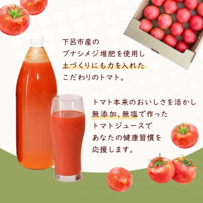 【定期便 6回】(ラベルレス)トマトジュース(1L×6本入り)×6ヶ月【113-H】