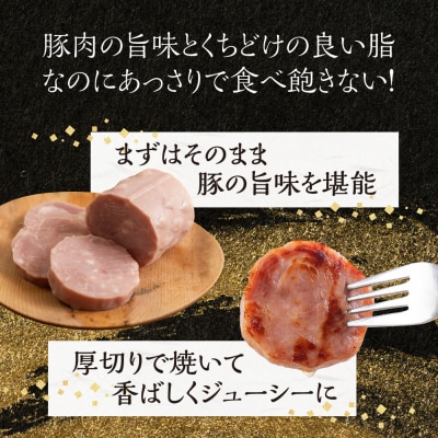 納豆喰豚 プレスハム 2本セット(360g×2)なっとく豚 豚肉 天狗 プレスハム【11-1029】