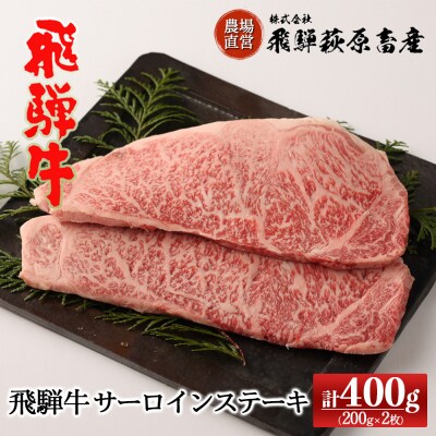 【家計応援 期間限定】【冷凍】飛騨牛サーロインステーキ 200g×2枚 牛肉【22-17g】