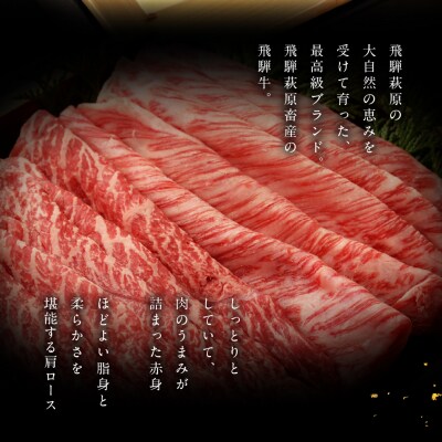 (2026年12月発送)飛騨牛すき焼セット(肩200g もも300g)計500g【22-7(12)】
