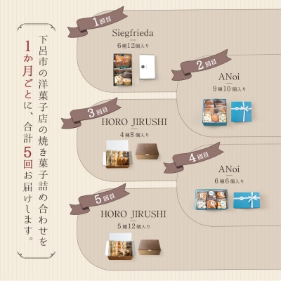 【定期便 5回】下呂の焼菓子 定期便 5ヵ月定期便 菓子 焼き菓子 定期 毎月【tc12】
