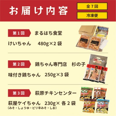 【定期便 7回】食べ尽くせ!!下呂のけいちゃん  7ヵ月定期便【tc18】