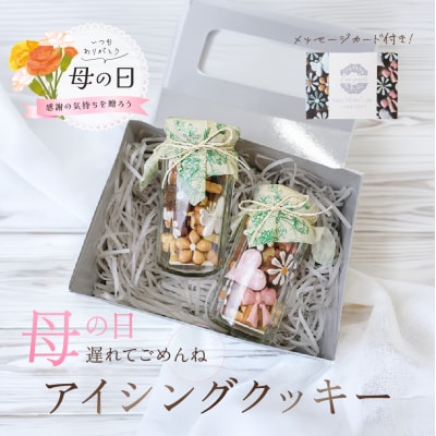 【遅れてごめんね母の日(2026年5月11日～15日お届け)】アイシングクッキー【116-11mo】