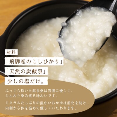 鉱泉粥12食セット 鉱泉粥白米×12袋(1袋260g入)【91-4】