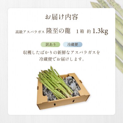 (2026年5月中旬以降から順次発送)訳ありアスパラガス 1.3kg【119-7】