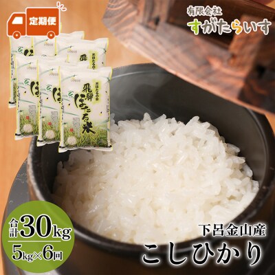 (2026年10月から発送)【2026年産】【定期便】こしひかり 5kg×6回【51-Z】