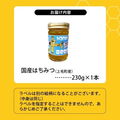 国産はちみつ(上毛町産)230g×1本